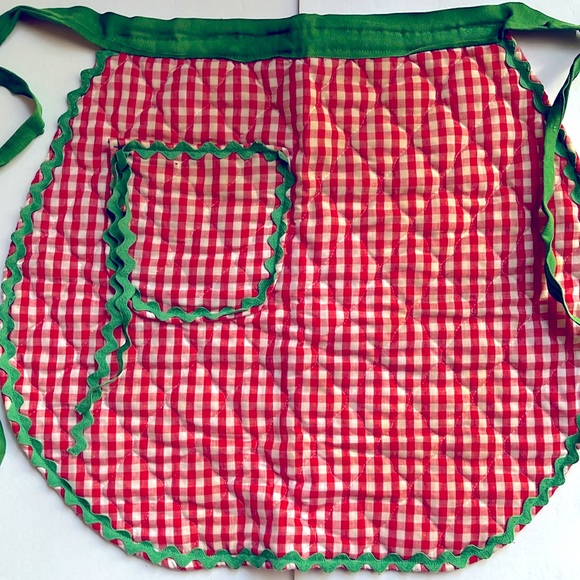 Vintage Holiday Apron Christmas Apron Handmade - Picture 1 of 7
